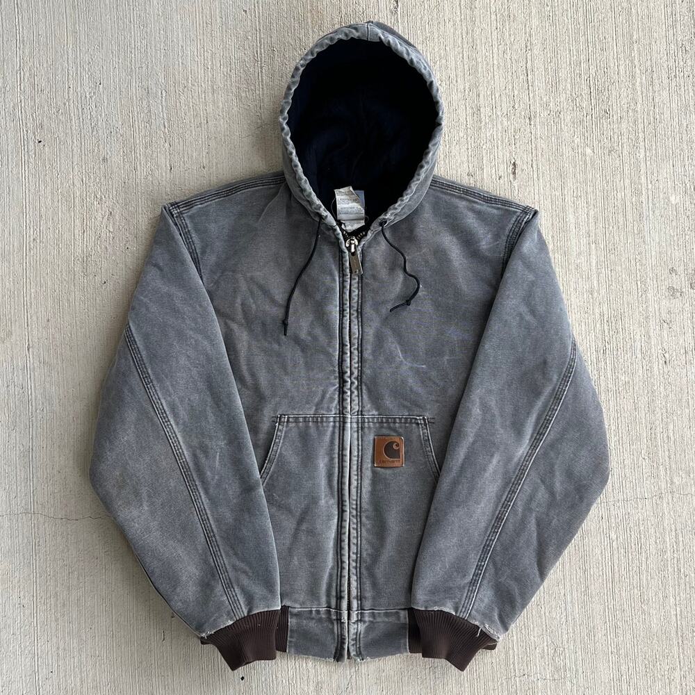 Carhartt J68 CHT brown hooded work wear jacket